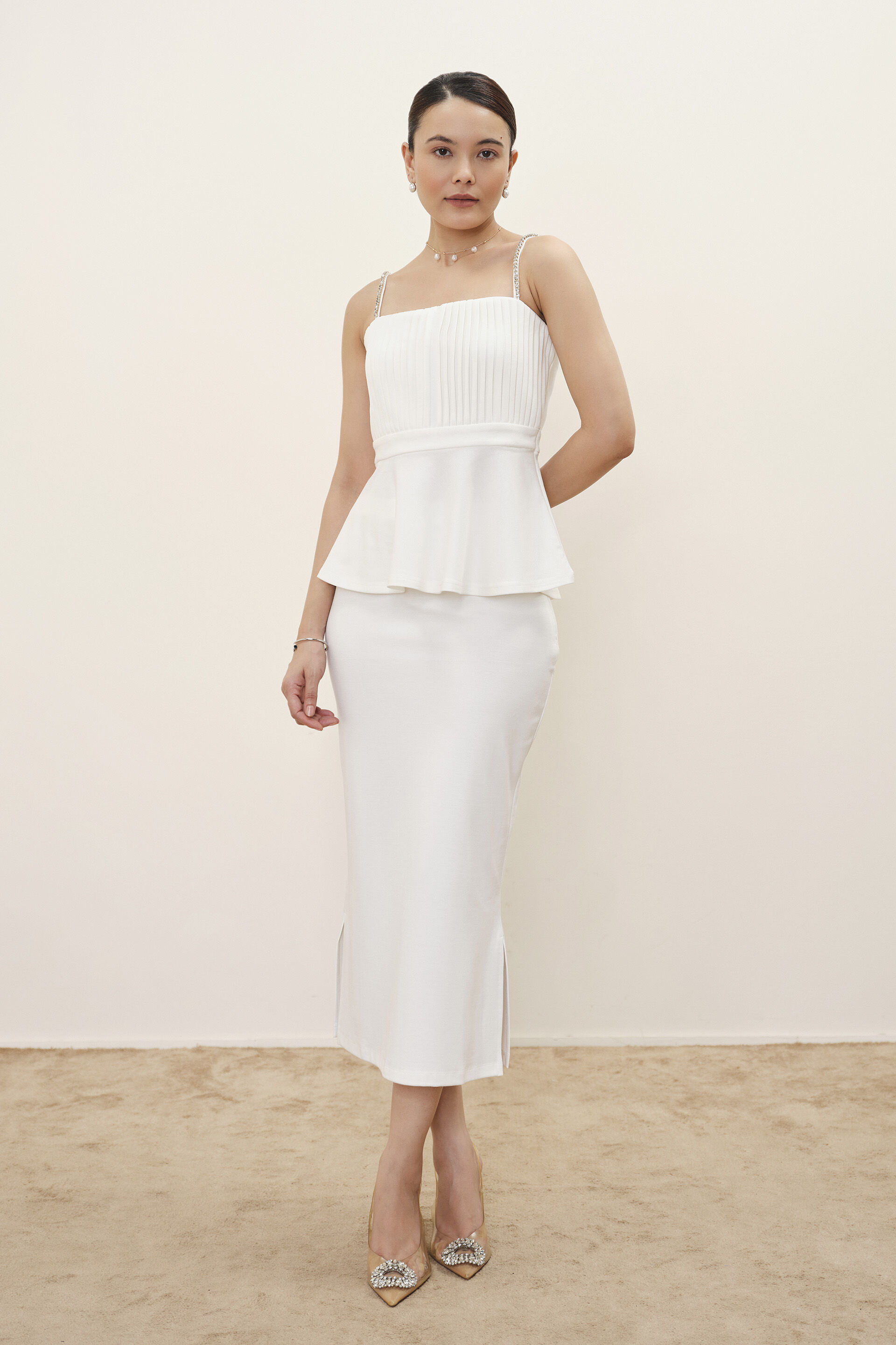 Jacinta White Top, White, image 3
